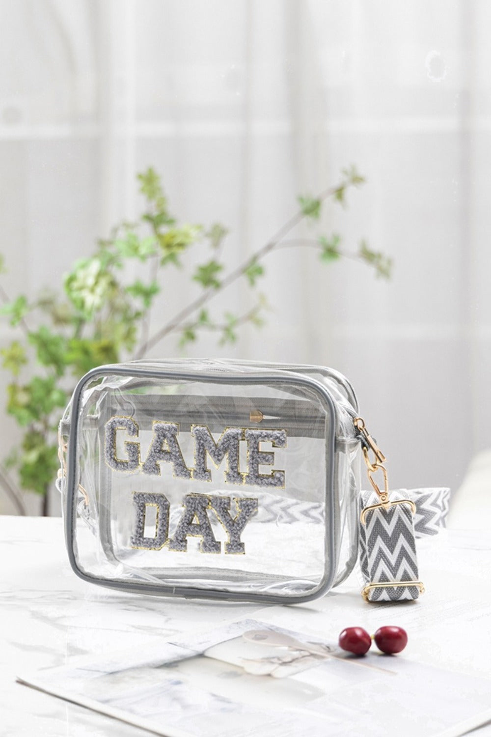 Zenana GAME DAY Stadium Approved Transparent Crossbody Bag