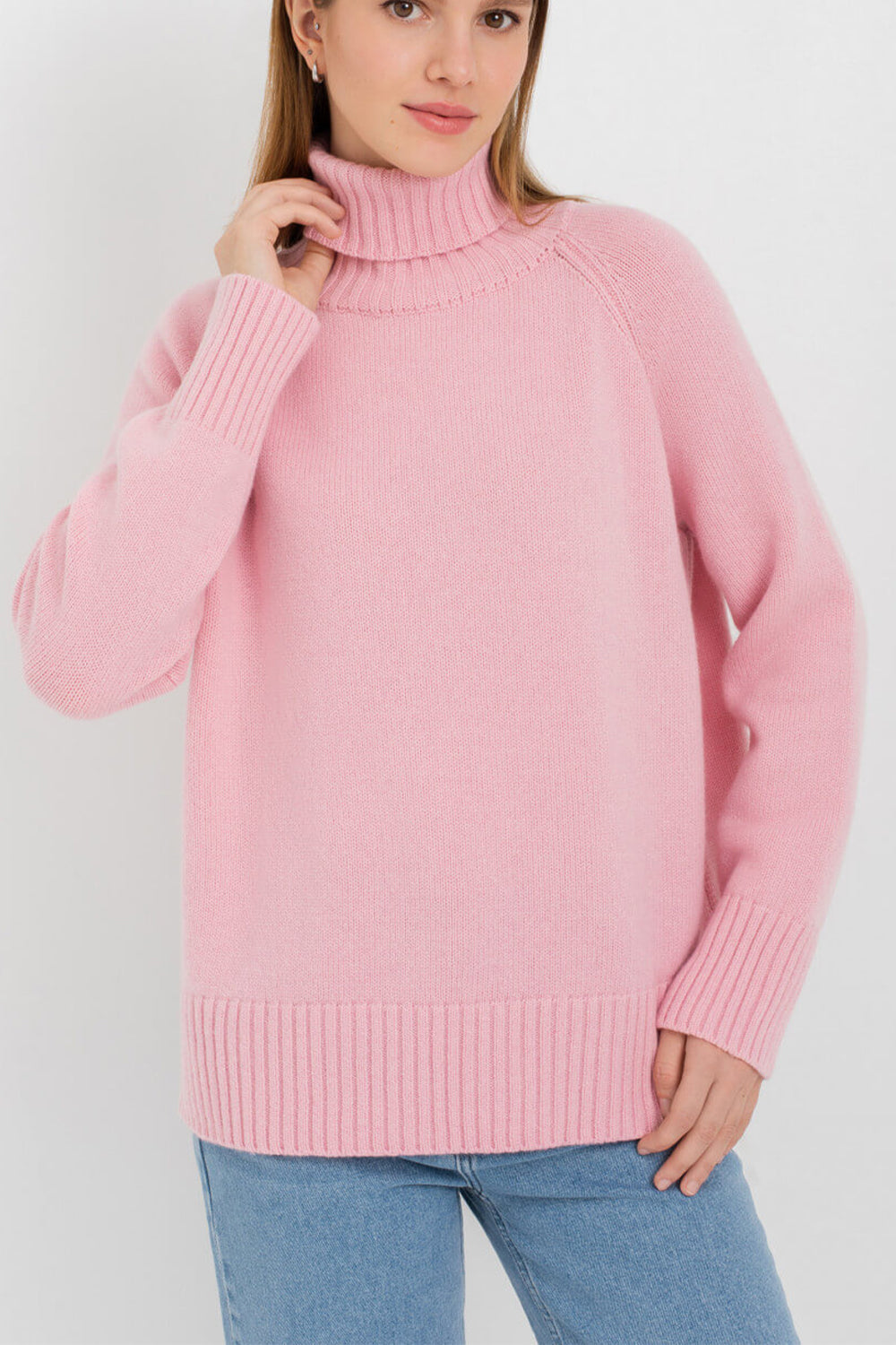 Turtle Neck Raglan Sleeve Sweater