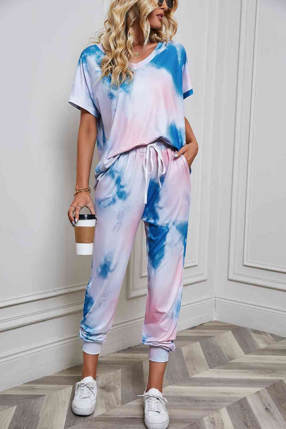 Tie-Dye Top and Pants Set