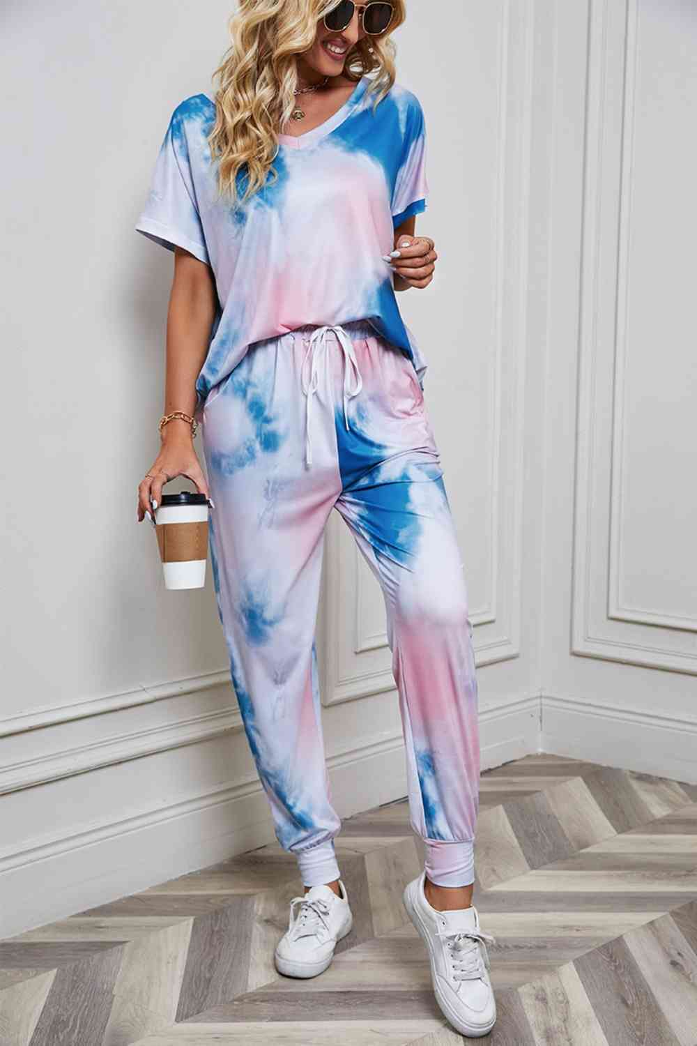 Tie-Dye Top and Pants Set